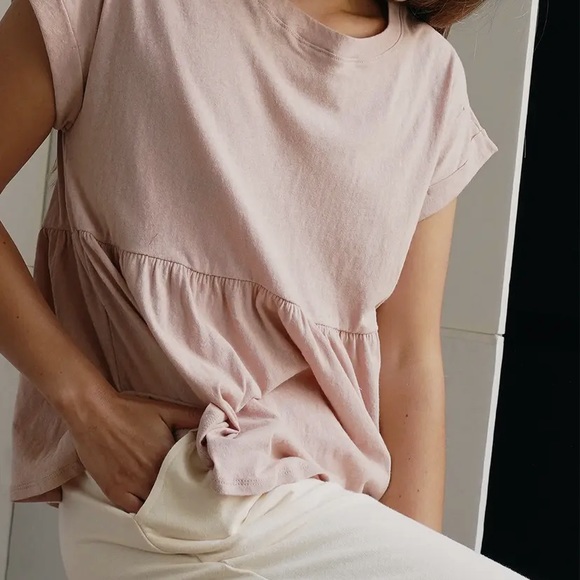 Pink Babydoll Cropped Tee - Picture 2 of 2